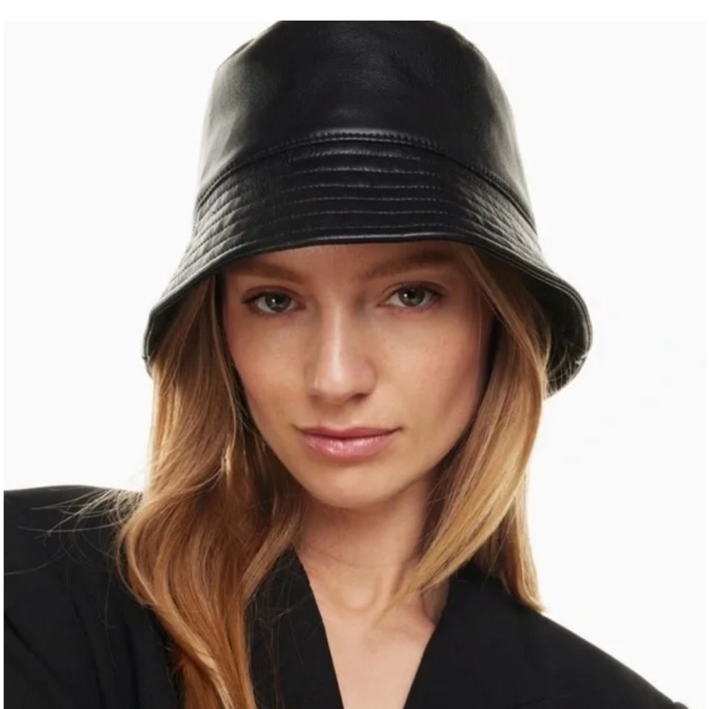 Babaton Sleek Baige Leather Hat